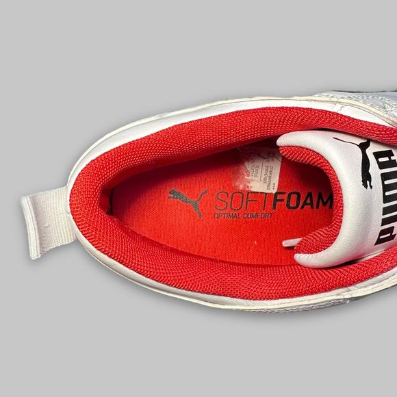 Puma SoftFoam White Black Red Men’s Sneakers - Size 11.5